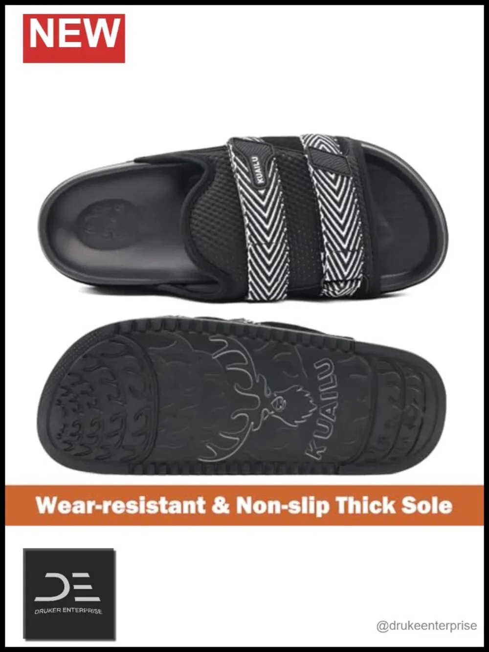 Mens Orthotic Sandals Arch Support Fabric Slippers Casual Summer Slides Indoor